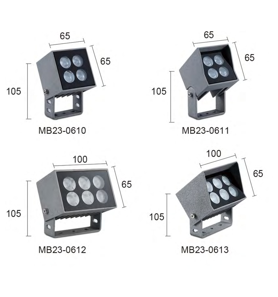 MB23-0610 / MB23-0611 / MB23-0612 / MB23-0613 Ground / bracket product illustration and drawing