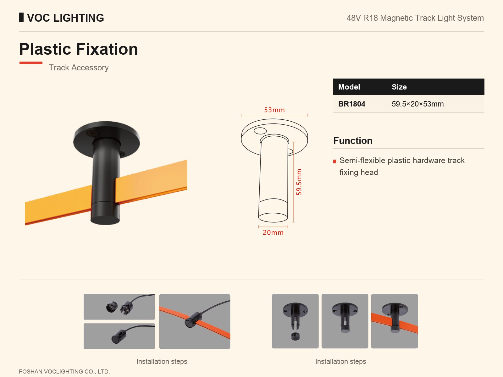 BR1804 Plastic Fixation