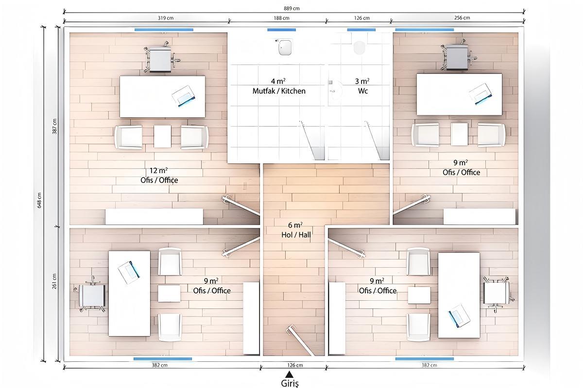 Site Labour Camp Buildings 58 m²