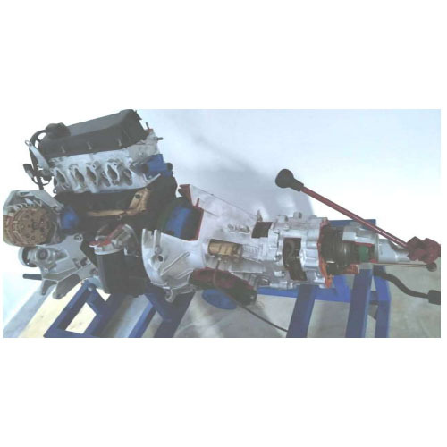 Section Cutaway 4-cylinder Gasoline Engine With Electric Fuel Injection Didactic Equipment Educational Workbench Automotive Didactic Equipment