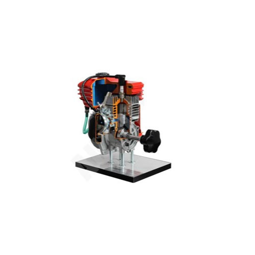 2 Stroke petrol engine cutaway  Educational Trainer School Training Bench Equipment Educational Technology Automotive Didactic Equipment