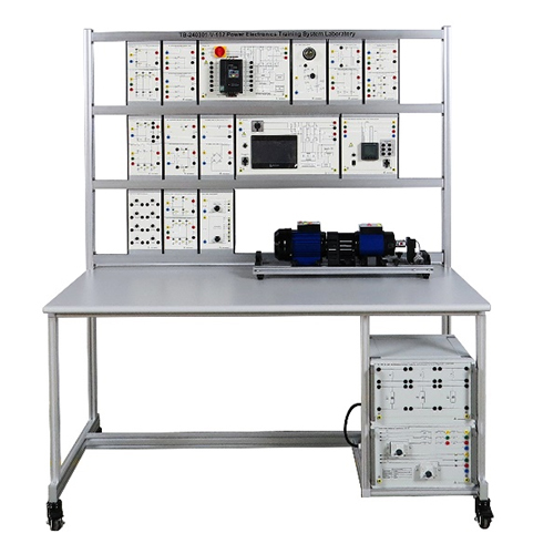 System szkoleniowy z elektroniki mocy, laboratorium, stanowisko szkoleniowe, sprzęt do kształcenia zawodowego, sprzęt do szkolenia elektrycznego