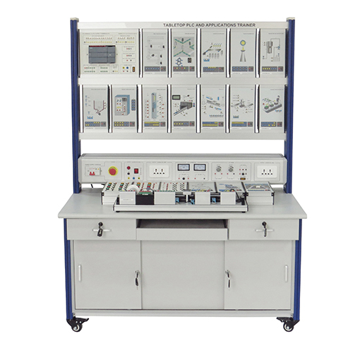 Tabletop PLC and Applications Trainer Didactic Equipment School Equipment Training Electrical Training Equipment