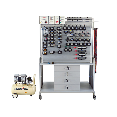 Double Faces Electro Pneumatic Trainer, Pneumatic Workbench, Training Equipment (Double Side) Pneumatic Training Equipment Didactic Equipment Vocational Training Equipment