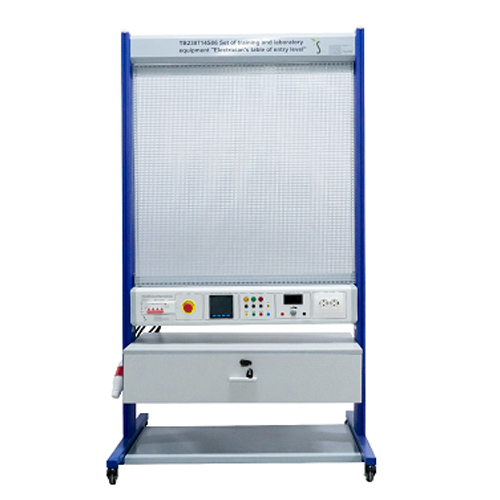 Set di attrezzature per la formazione e il laboratorio "Tavolo per elettricisti di livello base" Attrezzature didattiche Attrezzature scolastiche Formazione Attrezzature per la formazione elettrica