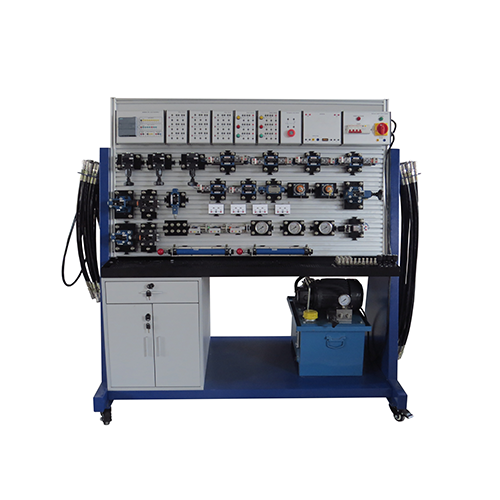 Banc d'essai électrohydraulique pour la formation, équipement de formation hydraulique double face, matériel pédagogique, matériel didactique