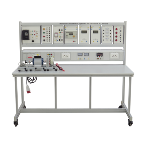 Modular Educational Systems for Drives of AC Motors Vocational Trainer Workbench Educational Laboratory Bench Electrical Training Equipment
