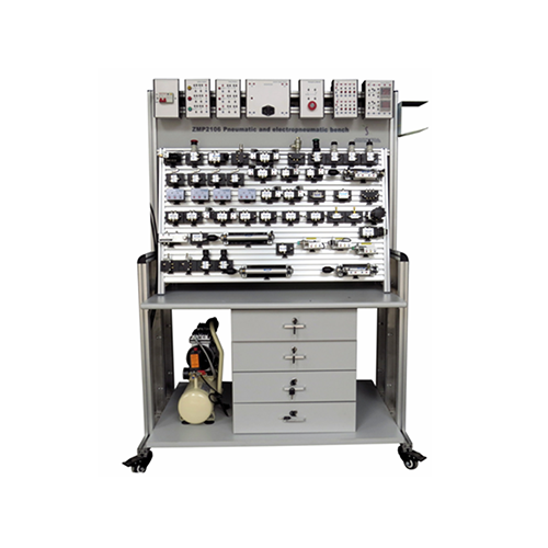 Double Side Electro Pneumatic Trainer Pneumatic Workbench Didactic Equipment Vocational Training Equipment
