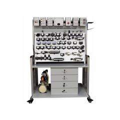 Pelatih Elektro-Pneumatik Dua Sisi Meja Kerja Pneumatik Peralatan Didaktik Peralatan Pelatihan Kejuruan