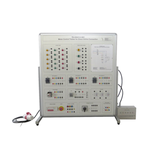Motor Control Trainer for Direct Online Connection Didactic Equipment School Equipment Training Electrical Training Equipment
