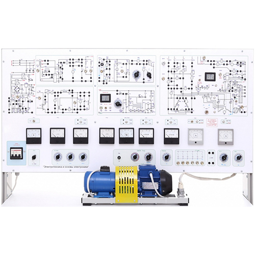 Bancada para atividades laboratoriais no curso "Engenharia Eletrotécnica com Fundamentos de Eletrónica" - Equipamento de laboratório escolar para formação em eletricidade.