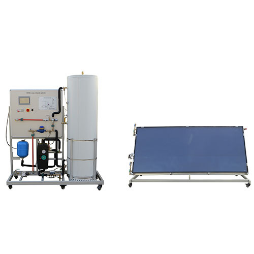 Equipo didáctico para el entrenamiento de energía solar térmica y bombas de calor. Equipo de formación profesional. Equipo de formación en energías renovables.