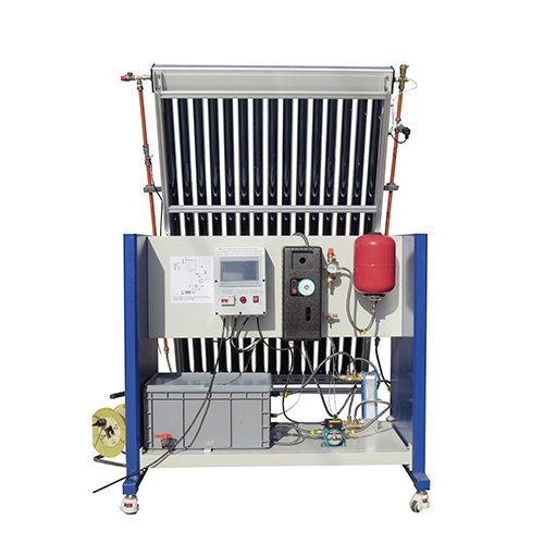 Renewable Energy Hot Water Production: Thermosyphon Solar Water Heater Vacuum Tube Sensor On Metal Frame Didactic Equipment Vocational Education Equipment Renewable Training Equipment
