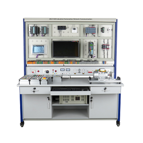 Entrenador de comunicación en red de automatización industrial Banco de entrenamiento escolar Equipo de laboratorio escolar Equipo de capacitación eléctrica educativa