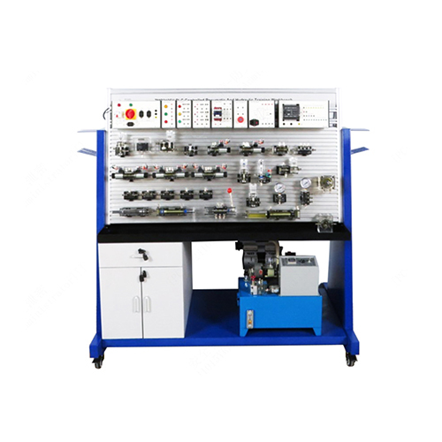 PLC Controlled Pneumatic and Hydraulic Training Workbench Mechatronics Trainer Teaching Equipment Vocational Training Equipment