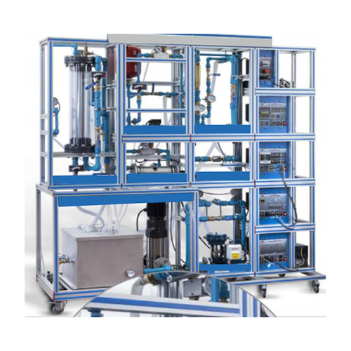 Temperature, Pressure, Level and Flow Regulation Application with Industrial Controller Didactic Equipment Vocational Training Equipment Process Control Trainer