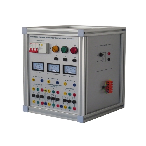 Three Phases Power Supply for Power Electronic Bench Teaching Workbench Equipment Educational Technology Electrical Training Equipment