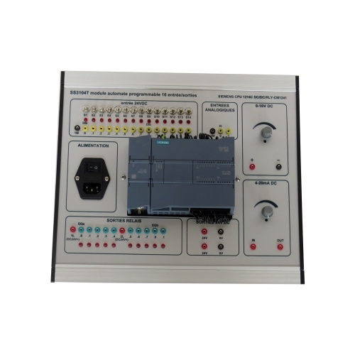 PLC nhỏ gọn 16 đầu vào đầu ra, bàn đào tạo tại trường học, bàn làm việc dành cho người hướng dẫn nghề nghiệp, bộ dụng cụ đào tạo PLC Siemens.