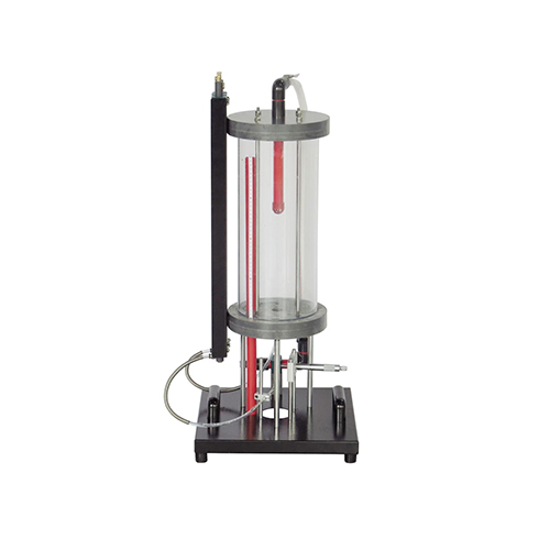 Вертикальный поток из резервуара. Дидактическое оборудование. Оборудование для профессионального обучения. Лабораторное оборудование по механике жидкости.