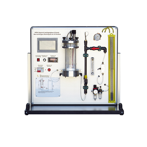 جهاز تعليمي لدراسة التبادلات الحرارية في طبقة مميعة، معدات تعليمية، معدات تعليم مهني، معدات مختبر ميكانيكا الموائع