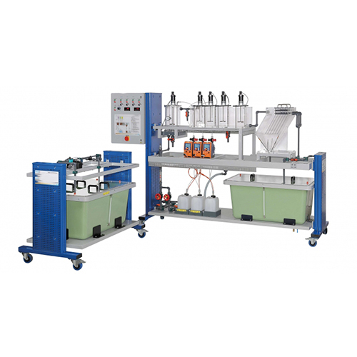 Unidade de Ensaios de Floculação - Equipamento Didáctico - Equipamento para Educação Profissional - Equipamento para Laboratório de Mecânica dos Fluidos
