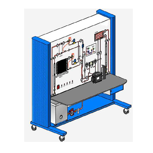 Heat Exchangers in the Refrigeration Circuit Educational Equipment Refrigeration Trainer Vocational Education Equipment