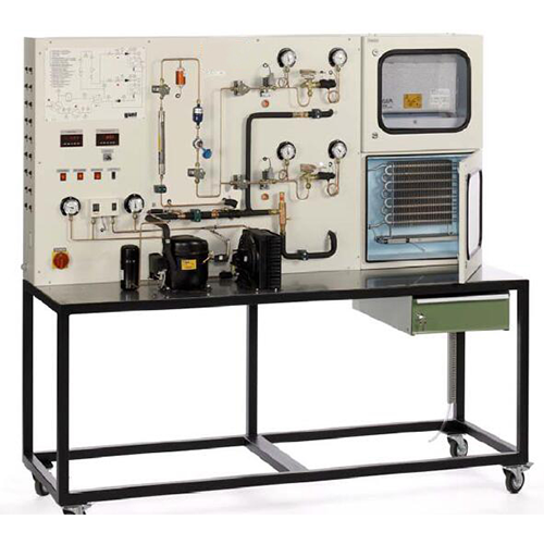 Refrigeration System With Refrigeration and Freezing Chamber Educational Equipment Refrigeration Trainer Vocational Education Equipment