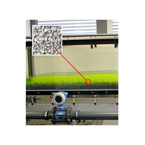 قاع قناة مائية مرصوف بالحصى، معدات تعليمية، معدات تدريب مهني، معدات مختبر ميكانيكا الموائع