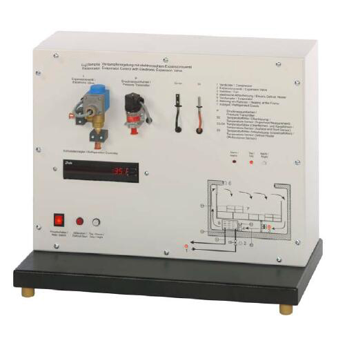 Sterowanie parownikiem z elektronicznym zaworem rozprężnym Sprzęt do nauki w szkole Sprzęt do szkolenia zawodowego w zakresie chłodnictwa