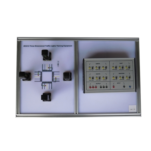 Three Dimensional Traffic Lights Training Equipment Educational School Laboratory Workbench Vocational Education Equipment Electrical Training Equipment