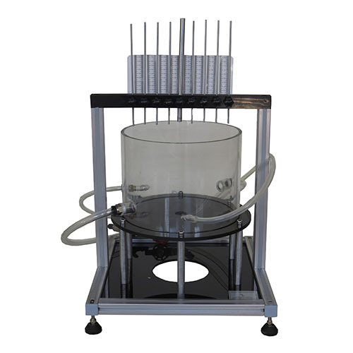 Equipamentos de treinamento em engenharia de fluidos com vórtices livres e forçados, equipamentos educacionais, equipamentos de treinamento profissional.