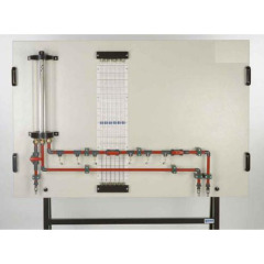 Pertes dans les conduites droites Technologie d'installation Équipement de laboratoire thermique Matériel pédagogique Matériel didactique