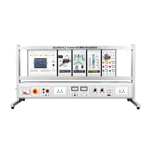 Zestaw szkoleniowy PLC  z symulatorami, edukacyjny stół warsztatowy, sprzęt szkolny, sprzęt do szkoleń elektrycznych