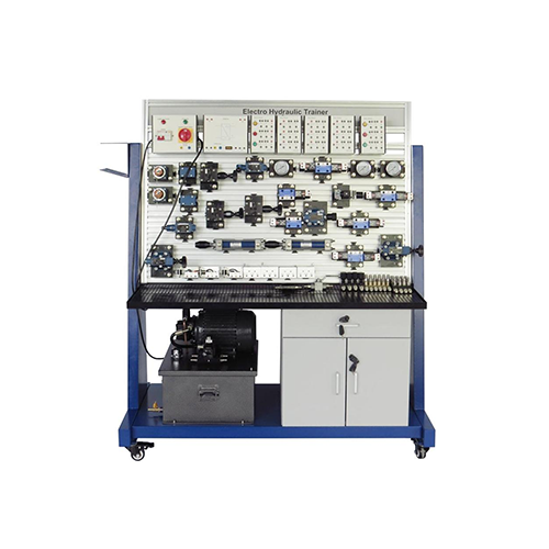 อุปกรณ์ฝึกอบรมระบบไฮดรอลิกไฟฟ้า อุปกรณ์ฝึกอบรมวิชาชีพทางเทคนิคและเครื่องจำลอง โต๊ะทำงานระบบไฮดรอลิกไฟฟ้า