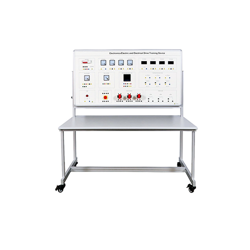 Dispositivo de treinamento em eletrônica/eletricidade e acionamento elétrico, equipamento de treinamento profissional, demonstrador, treinador de sistemas elétricos automáticos.
