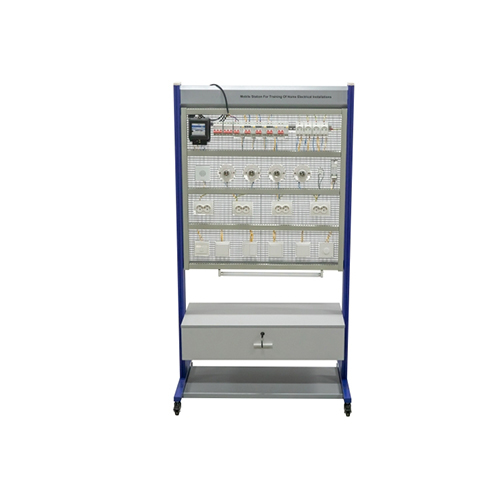 Trạm di động phục vụ đào tạo lắp đặt điện dân dụng, thiết bị đào tạo nghề, bộ dụng cụ đào tạo tại lớp học, bàn làm việc điện.