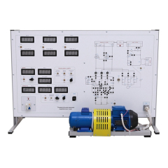Soporte para trabajo de laboratorio, estudio del motor asíncrono, equipo de capacitación en habilidades técnicas, equipo de demostración, entrenador de alternador trifásico