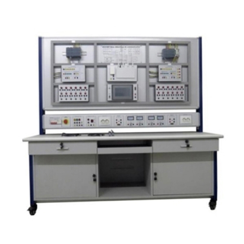 PLC Dengan Meja Kerja Latihan Komunikasi Rangkaian Peralatan Latihan Vokasional Demonstrasi Jurulatih Automatik Elektrik