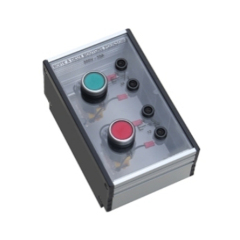 Boîtier à deux boutons-poussoirs - Matériel pédagogique - Équipement universitaire - Matériel de formation électrique