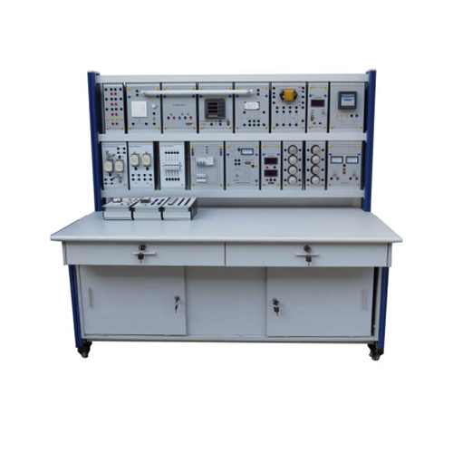 Equipamentos básicos de laboratório elétrico, equipamentos educacionais, materiais didáticos, treinamento em habilidades elétricas.
