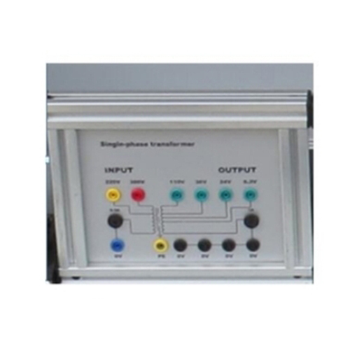 Conjunto de 2 transformadores monofásicos. Equipos educativos. Equipos de enseñanza técnica. Equipos de laboratorio de ingeniería eléctrica.