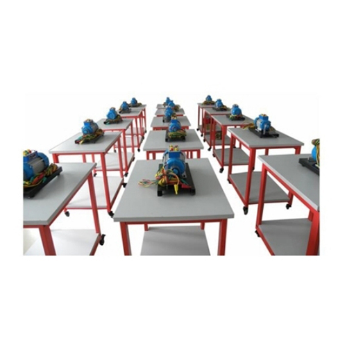 Armário móvel para treinamento profissional, modelo de ensino para capacitação em habilidades elétricas.