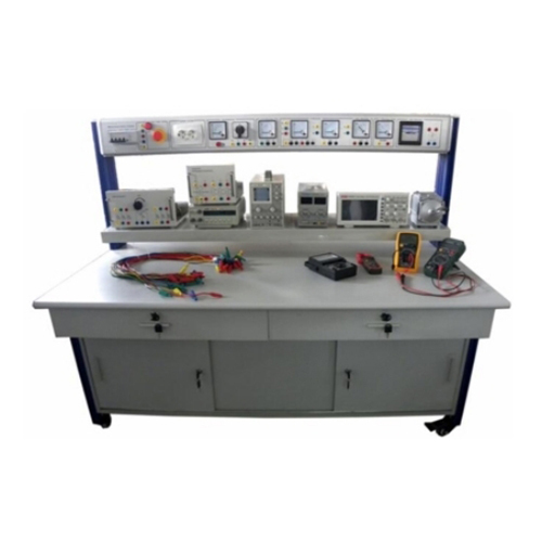 Équipement de formation professionnelle pour l'apprentissage des appareils de mesure, matériel didactique et pédagogique pour les écoles, ensemble d'équipements pour travaux pratiques en installation électrique.