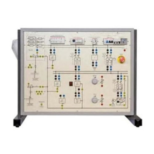 Demonstration Panel for The Study of The Protection Devices for Safety and Continutity of Electric Power Supply Stainless Patch Board Didactic Equipment Technical Training Equipment Electrician Trainer