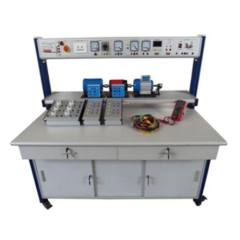 Zestaw dydaktyczny do nauki obsługi synchronicznego silnika-generatora – sprzęt do szkoleń technicznych dla elektryków.