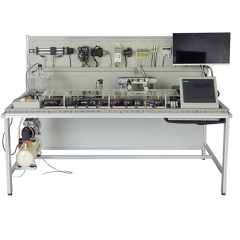 PLC Workstation With HID Interface, Sensor Kit and Actuators, Conveyor Belt System and SCADA (Supervisory Control and Data Acquisition) System Demonstration Kit Technical Teaching Equipment Mechatronics Trainer