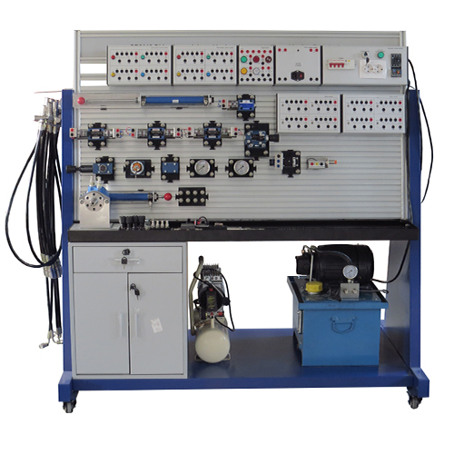 Modules With Electric, Pneumatic and Hydraulic Actuators Teaching Equipment Industrial Training Equipment Mechatronics Training Equipment