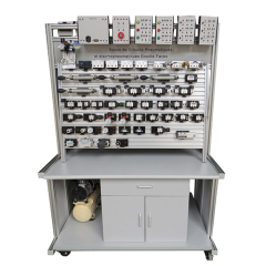 Electro Pneumatic Workbench For Training Double Sided Teaching Equipment Industrial Training Equipment Mechatronics Training Equipment