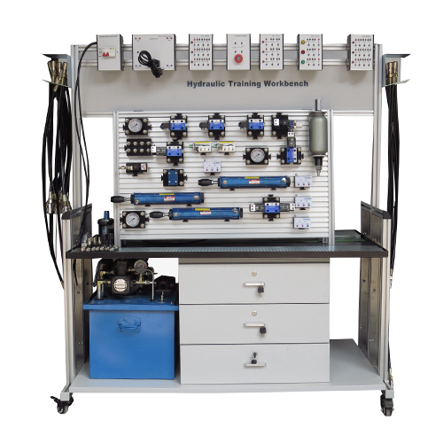 Electro Hydraulic Workbench for Training Double Sided Vocational Training Equipment Teaching Model Hydraulic Trainer