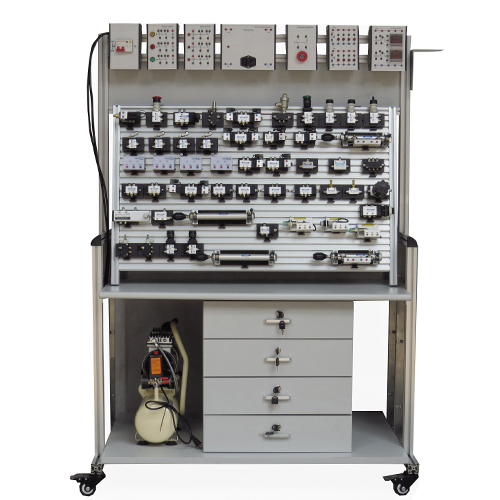 Double Side Electro Pneumatic Trainer Technical Skills Training Equipment Demonstrational Equipment Pneumatic Training Equipment